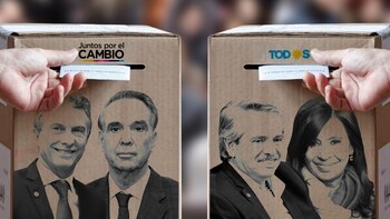 Macri-Pichetto y Fernández-Kirchner