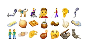 Algunos de los 230 emojis