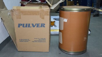 Tambor de efedrina encontrado en