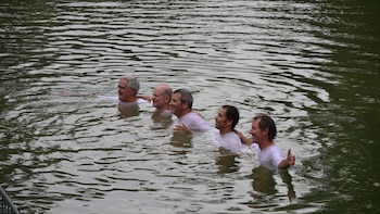 Israelíes, jordanos y palestinos trabajan