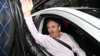 Alberto Fernández salió del Otamendi