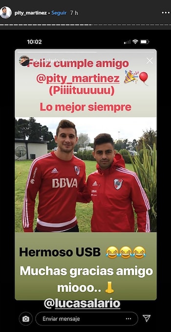 Lucas Alario le deseó lo