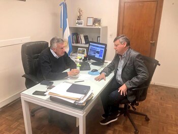 Domingo Peppo con José Luis