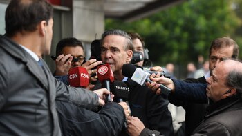 Pichetto al llegar a la