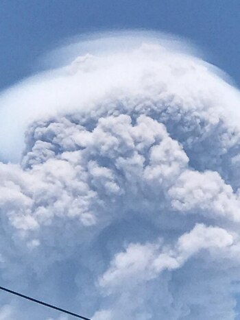 El semáforo de alerta volcánica continúa en Amarillo Fase 2(Foto: Twitter)