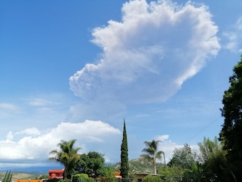 La ceniza podría llegar a las entidades de Morelos y Edomex (Foto: Twitter)