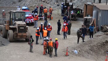 Trabajos de rescate en la