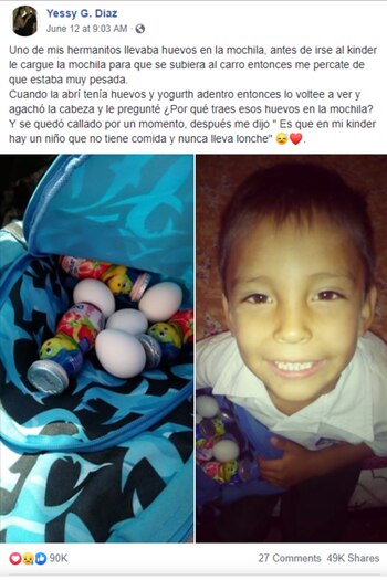 La publicación se viralizó rápidamente