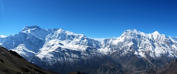 El rocoso montañoso de Annapurna