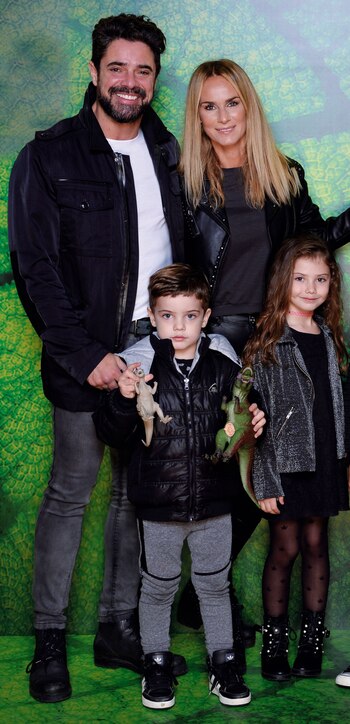 La familia de Luciano Castro.