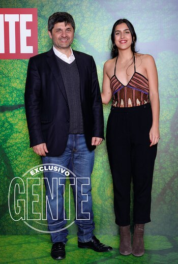Marcelo Fígoli, dueño de Fénix Entertainment Group y promotor del Cirque du Soleil, y su hija Giovi.