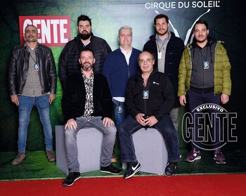 Patrick Flynn, Danny Goncalvez, Diego Iraola y parte del team de Five Pro Events.