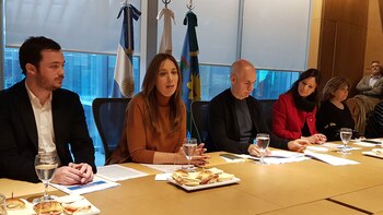 Andrés Scarsi, María Eugenia Vidal,