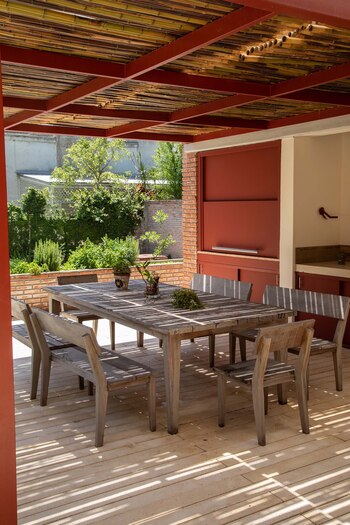 El quincho tiene una pérgola