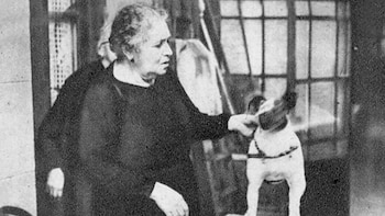 Berta juega con el perro