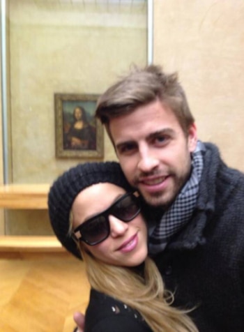 El futbolista Piqué con la