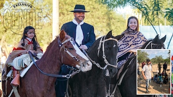 Jorge junto a su mujer Valeria