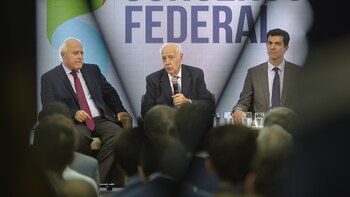 Miguel Lifschitz, Roberto Lavagna y