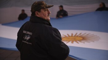 Homenaje a la Bandera hoy en el Monumento de Rosario. (foto Intendencia de Rosario)
