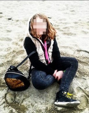 La joven de 15 años