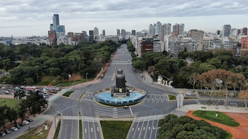 Vista aérea del monumento en