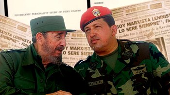 Fidel Castro junto a Hugo
