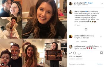 Con este collage, Chris Pratt felicitó el pasado diciembre a Katherine por su cumpleaños. La publicación logró 1.714.570 “me gusta” (Foto: Instagram @prattprattpratt)