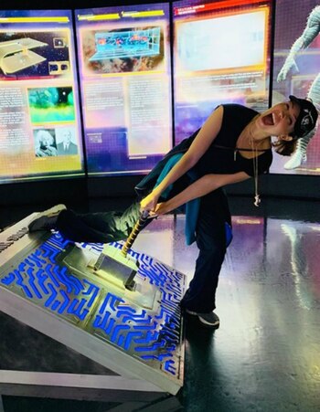 Thalía pudo tener el martillo