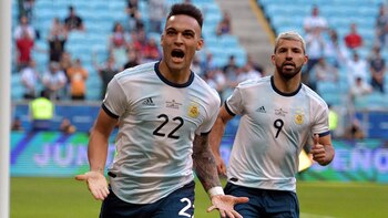 El delantero del Inter marcó su primer gol en competencias oficiales con la Selección