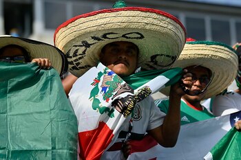 La afición mexicana, presente incluso