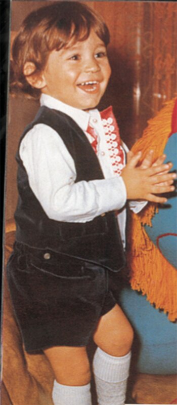 Rodrigo a los tres años.