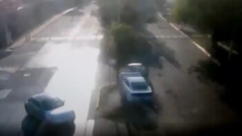 El momento del choque entre