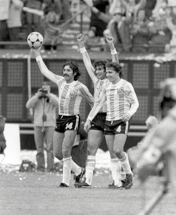 Luque, Kempes y Bertoni, figuras de la Selección en el Mundial 78 (Foto de Colorsport/Shutterstock)