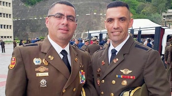 Ediam Lagonel, a la izquierda,