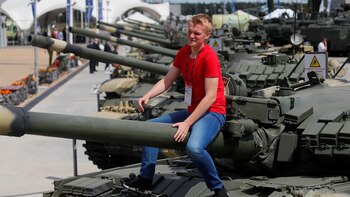 La entrada del complejo donde