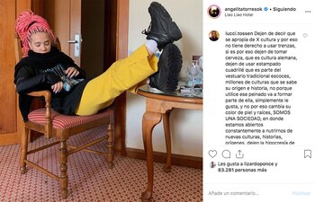 El posteo de Ángela Torres
