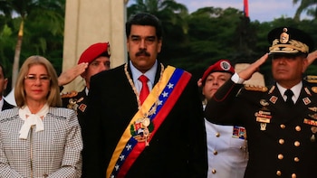Nicolás Maduro junto a la
