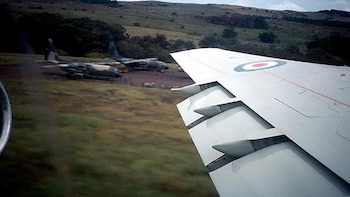 Un C-130 Hércules de Chile