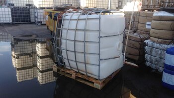 El contenedor que explotó durante