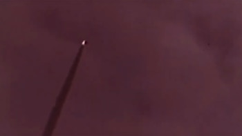 Uno de los cohetes lanzados