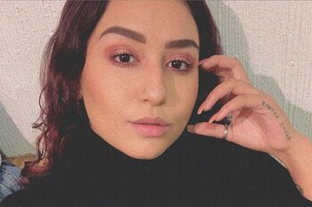 Romina negó que estuviera fumando