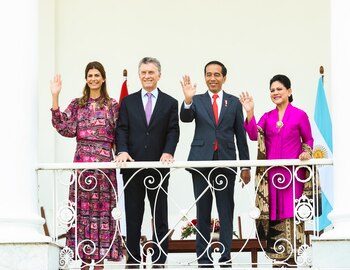 Juliana Awada, Mauricio Macri, Joko Widodo