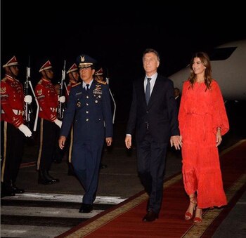 Mauricio Macri y Julian Awada
