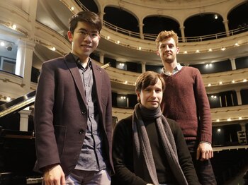 Los tres finalistas del certamen: