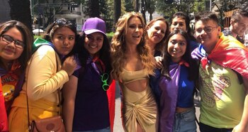 Los contingentes se reunieron en