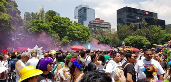 Los contingentes se reunieron en