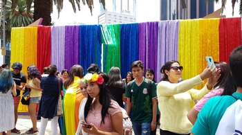 Los contingentes se reunieron en