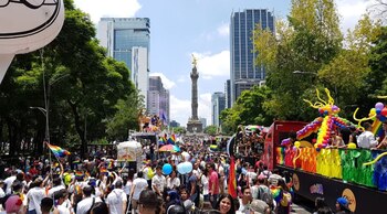 Los contingentes se reunieron en