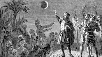 Pintura que representa a Cristobal