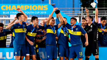 La celebración azul y oro